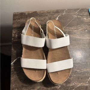 Madden Girl Cream Sandals